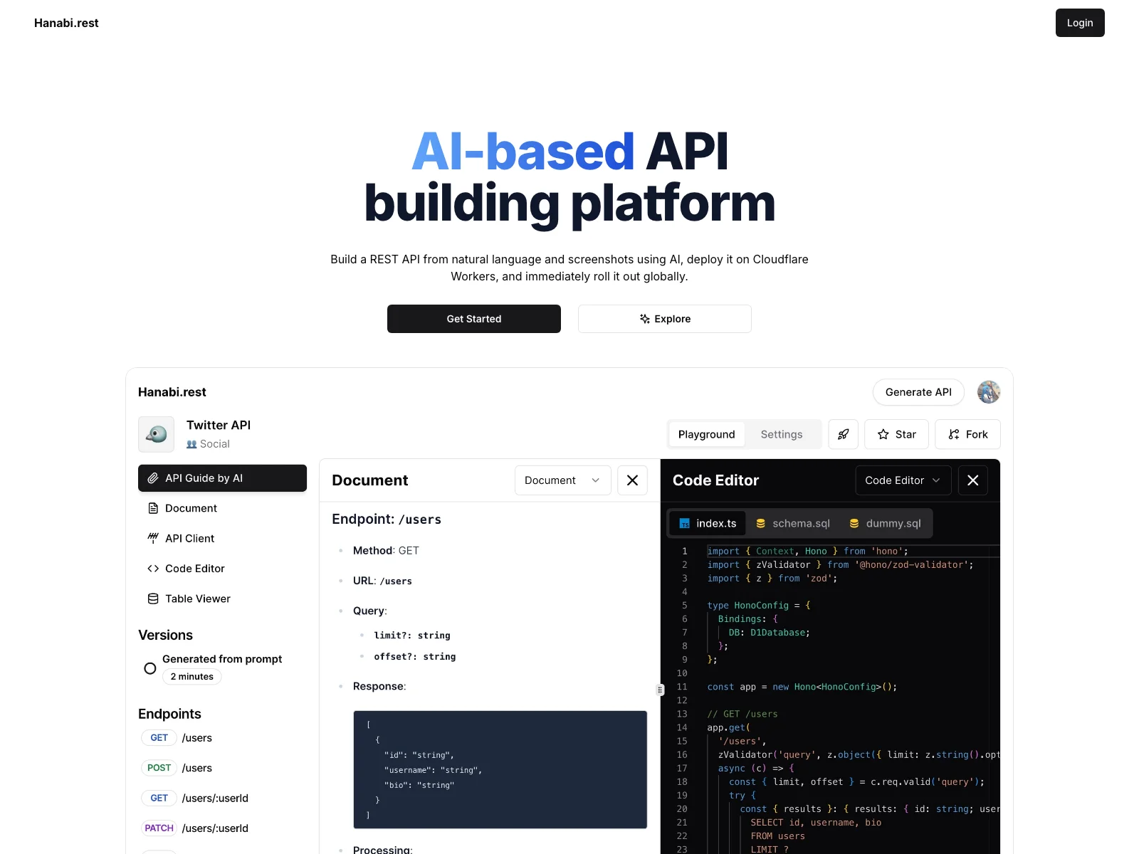 Hanabi.rest: The AI-powered API Building Platform for Global Deployment