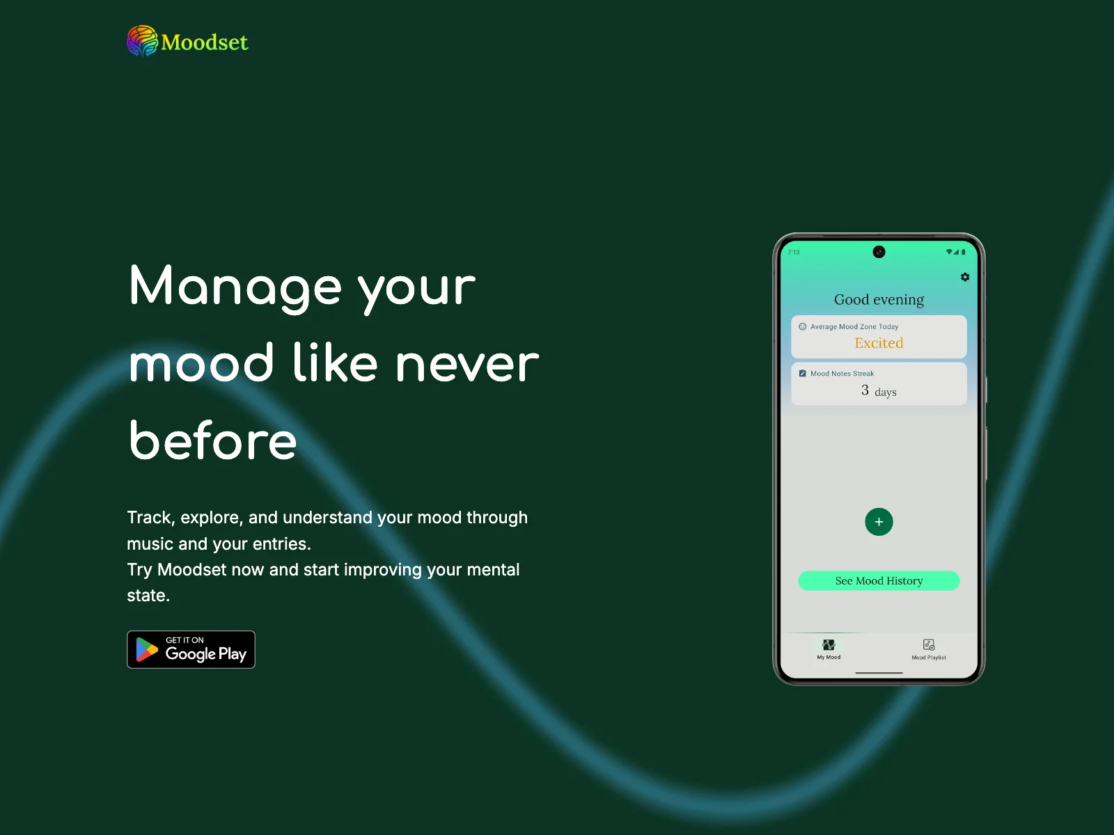 Moodset: Transform Your Mood with Music and Insights