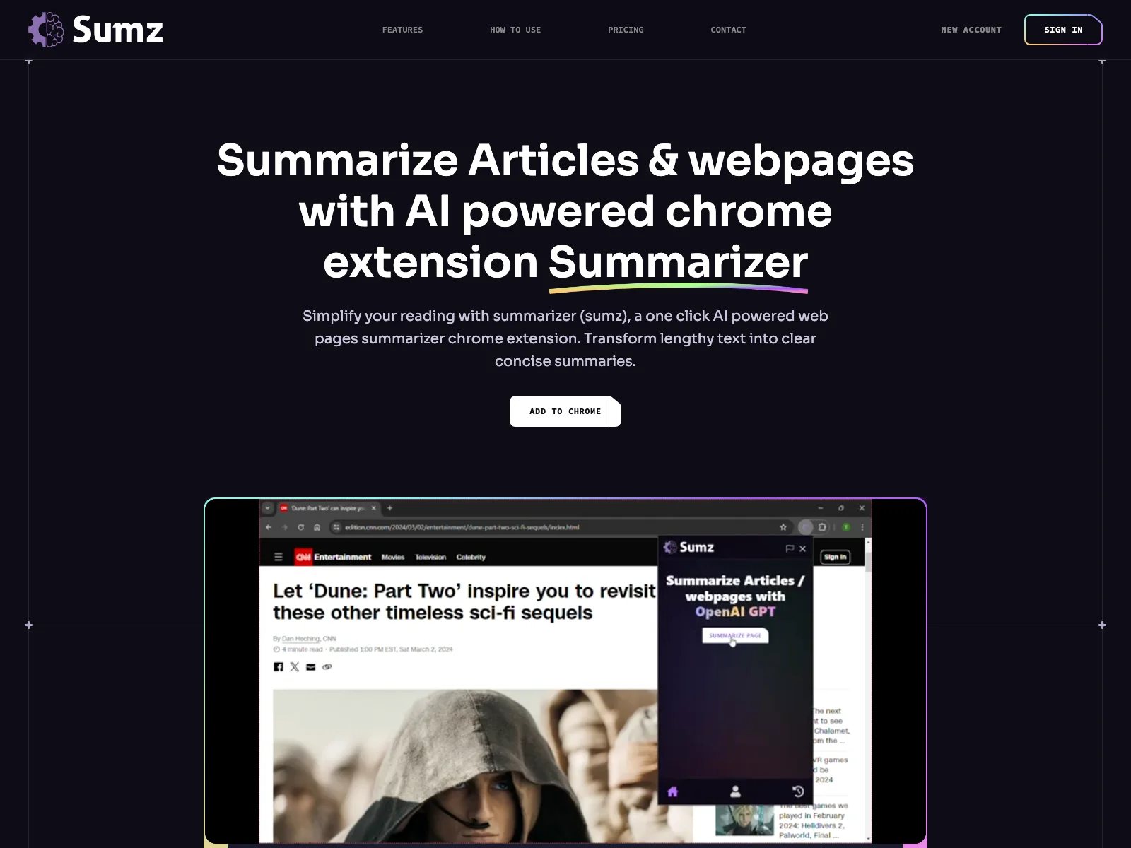 Sumz pro: Instant Article & Webpage Summarization