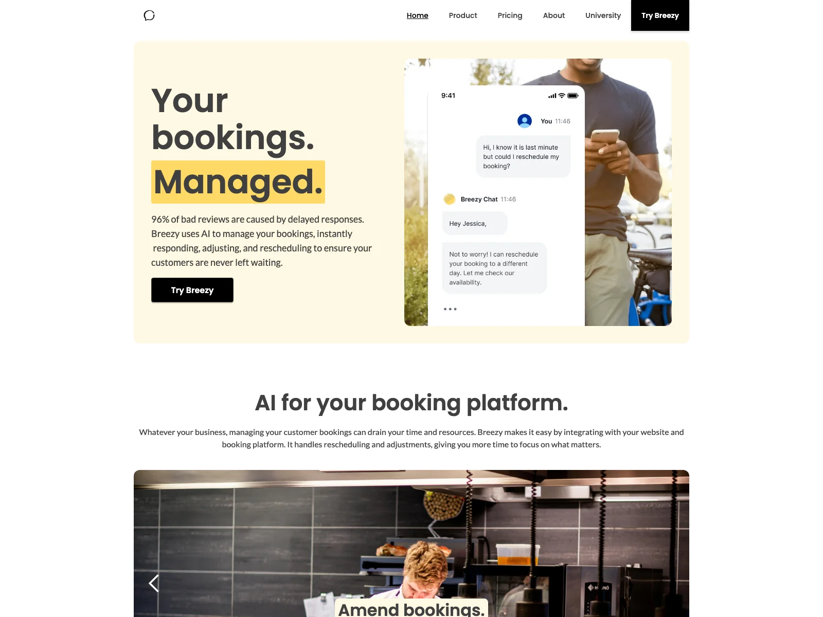 Breezy: Revolutionizing Booking Management with AI