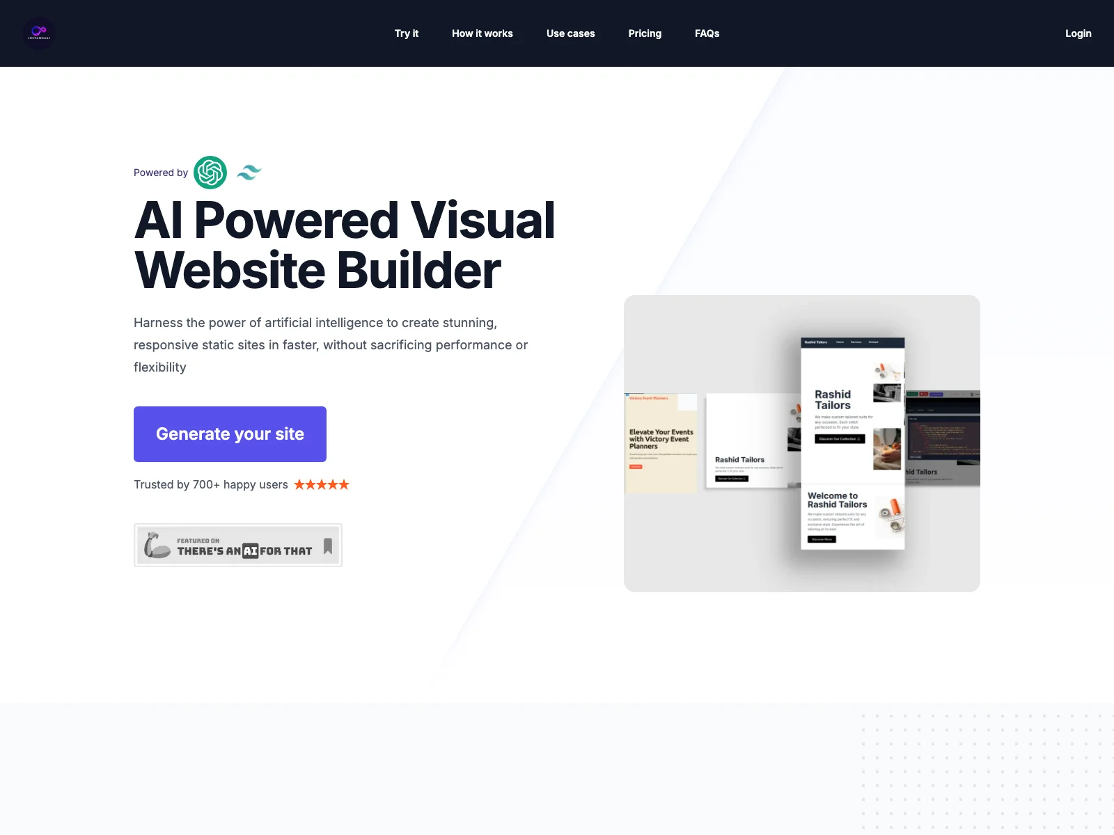 InstaWebAI: Build Professional Websites with AI