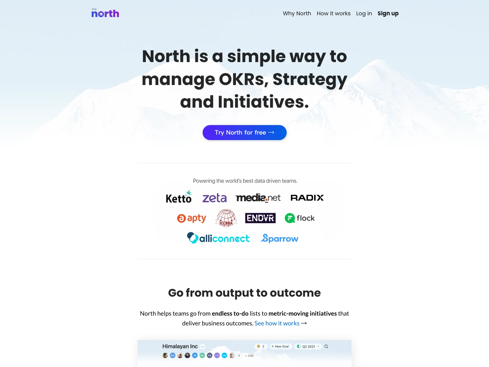 Drive Business Outcomes with North's OKR Management