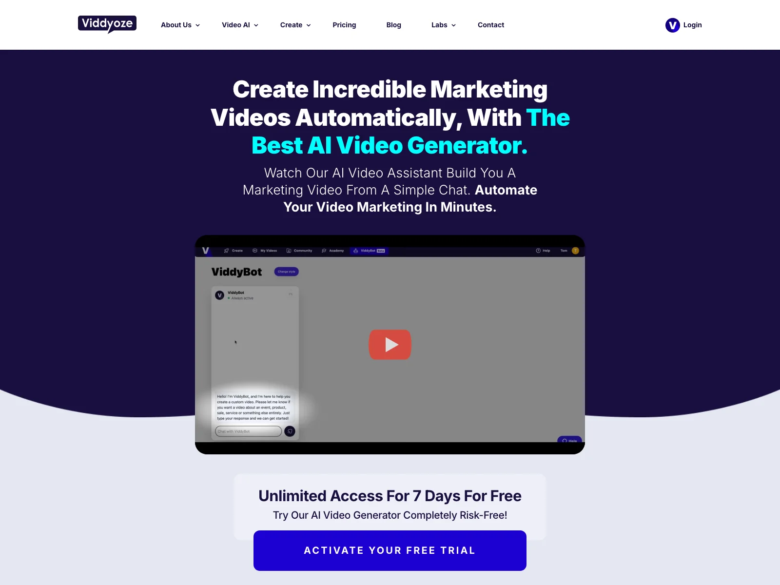 ViddyBot: Generate Stunning Video Content with AI in Seconds