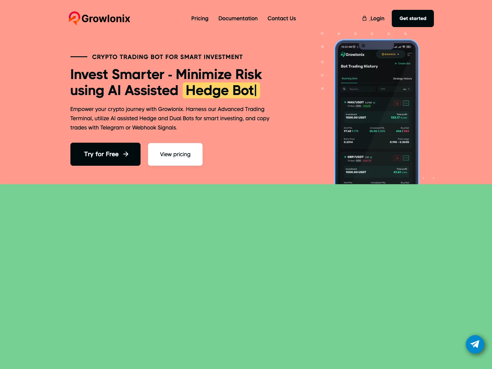 Growlonix: Smart Crypto Trading for Maximized Returns