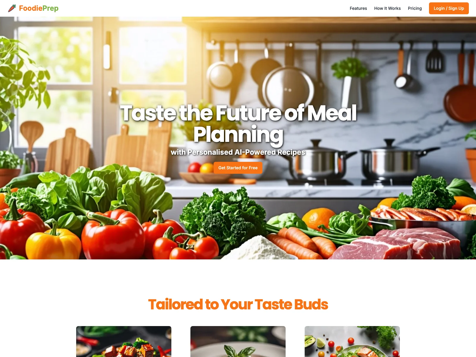 FoodiePrep - Unleashing Personalized Culinary Adventures