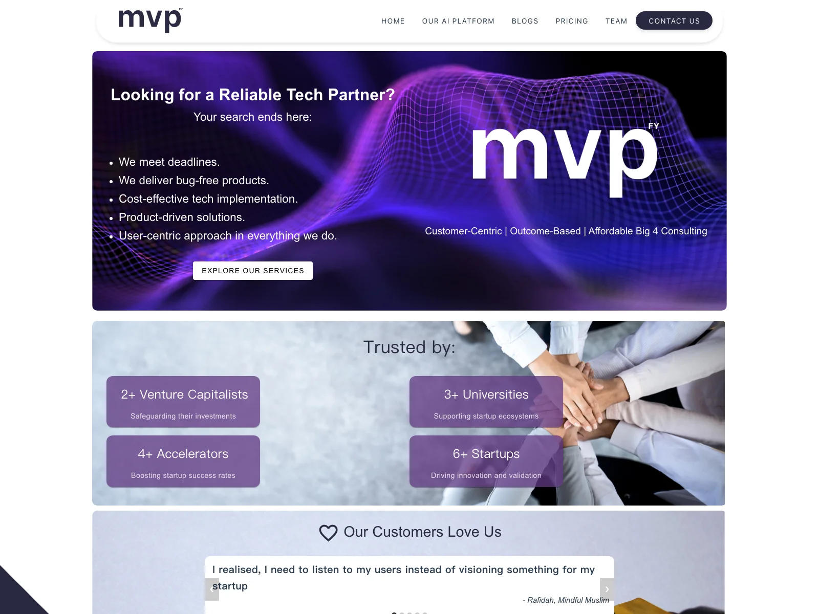 MVPfy: Empowering Startups with Tailored AI Services