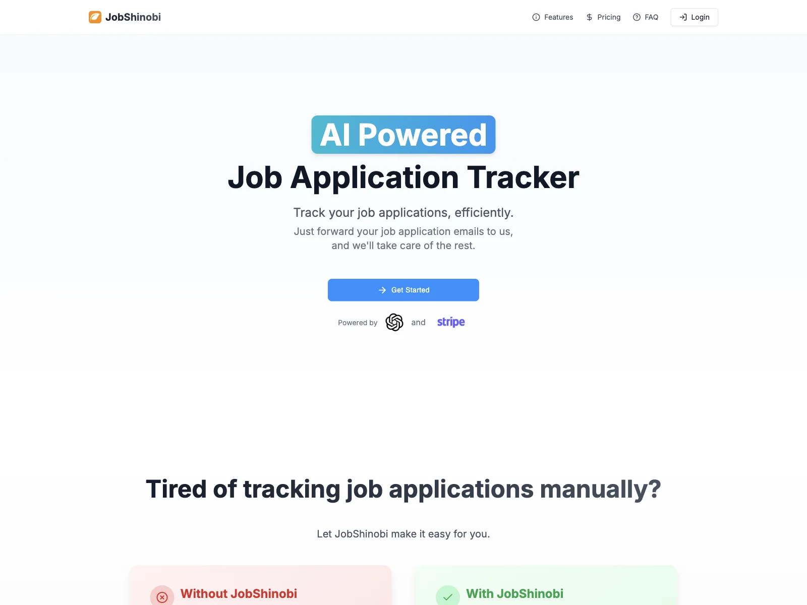 JobShinobi - Simplify Job Application Tracking with AI