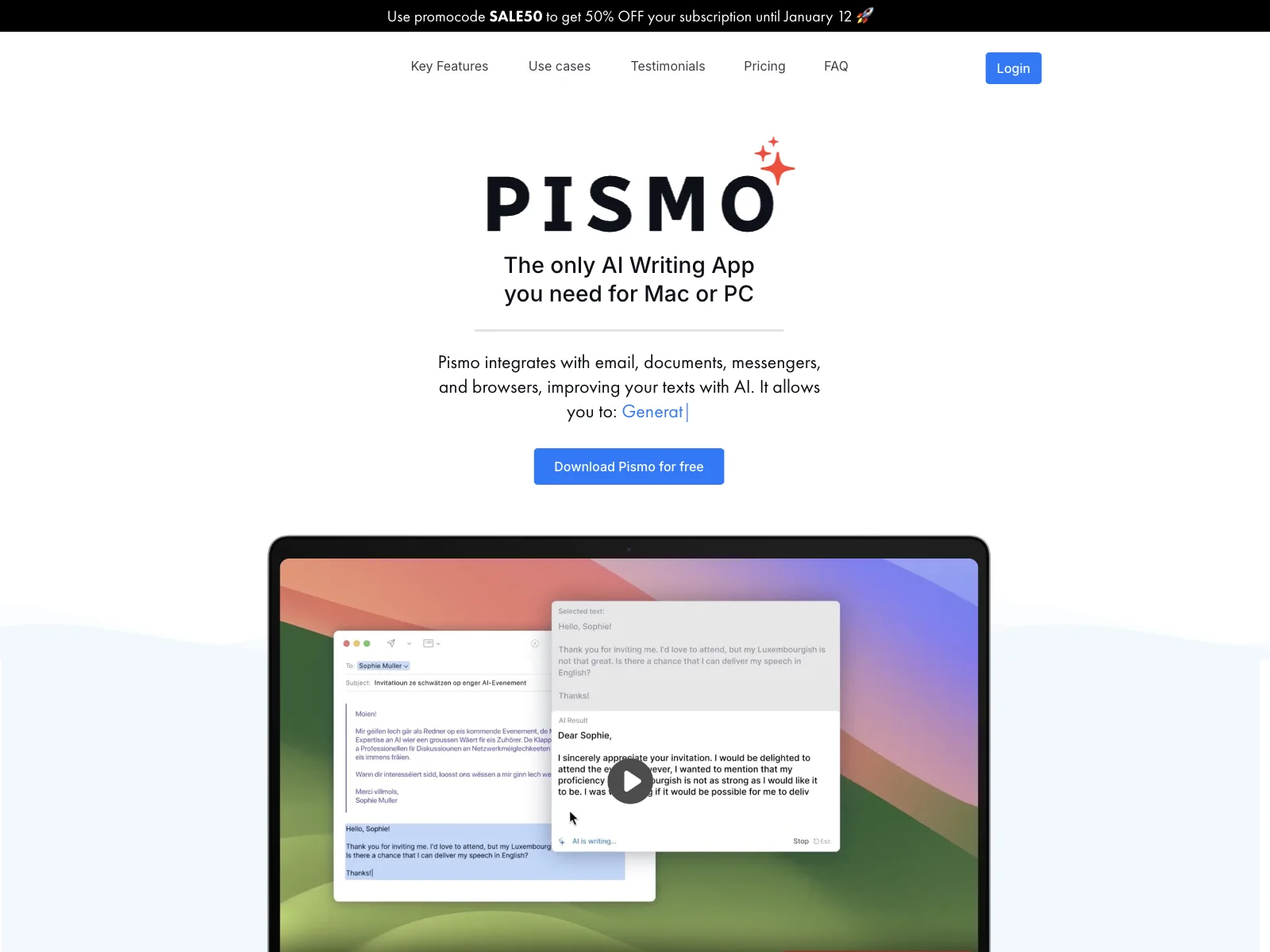 Pismo: Enhance Writing and Translation on Mac & Windows