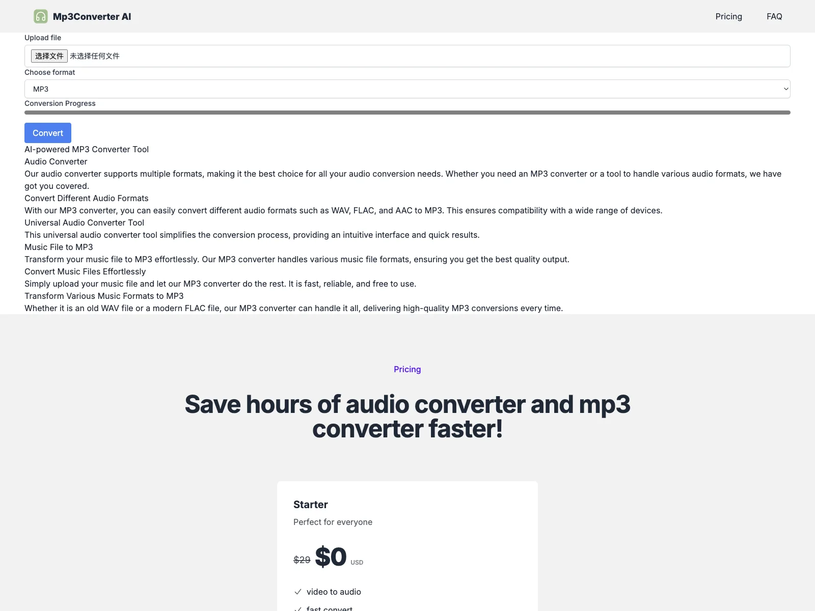 Mp3Converter AI: Effortless Audio Format Conversions