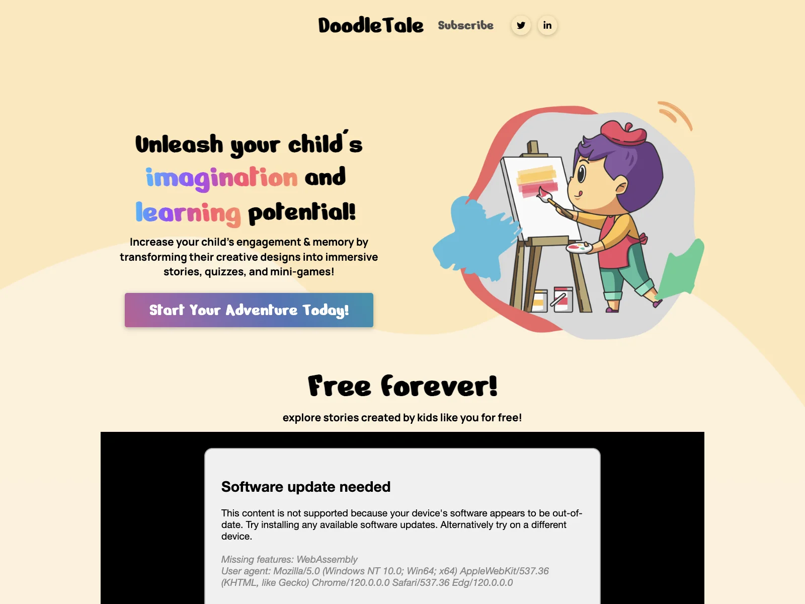 DoodleTale: Ignite Your Child's Creativity and Learning