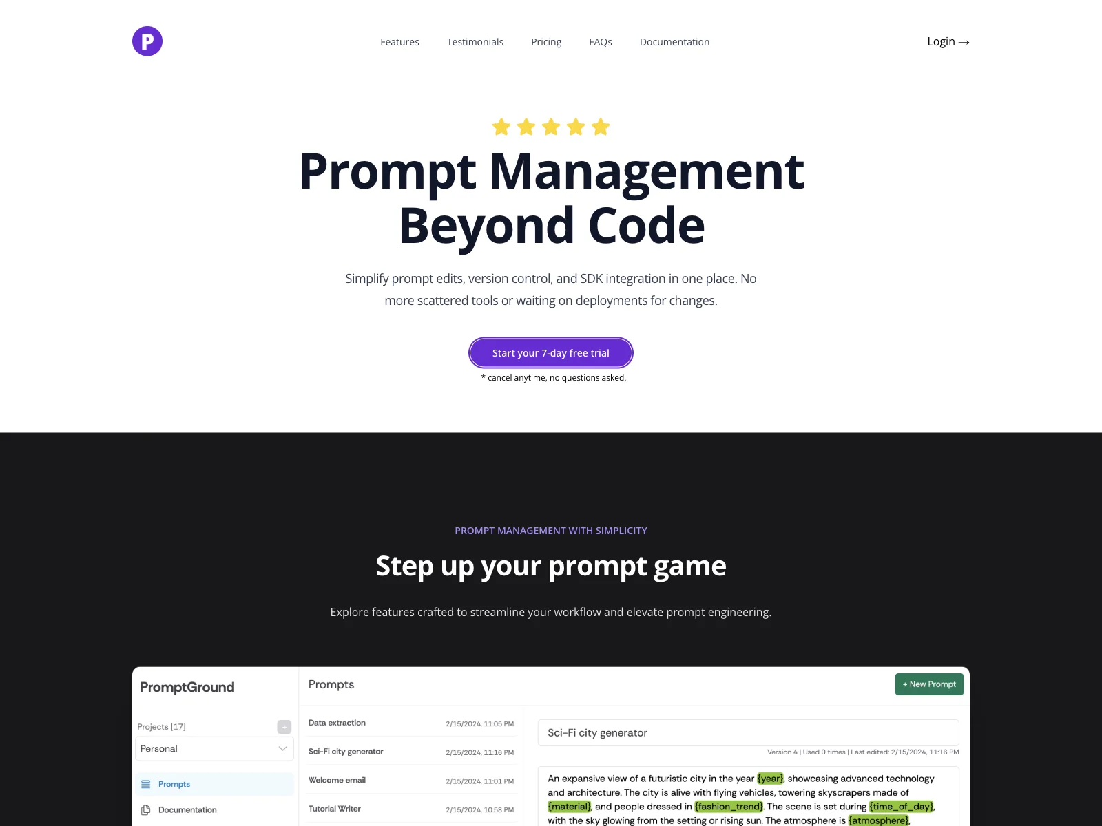 PromptGround: Streamlining AI Prompt Management