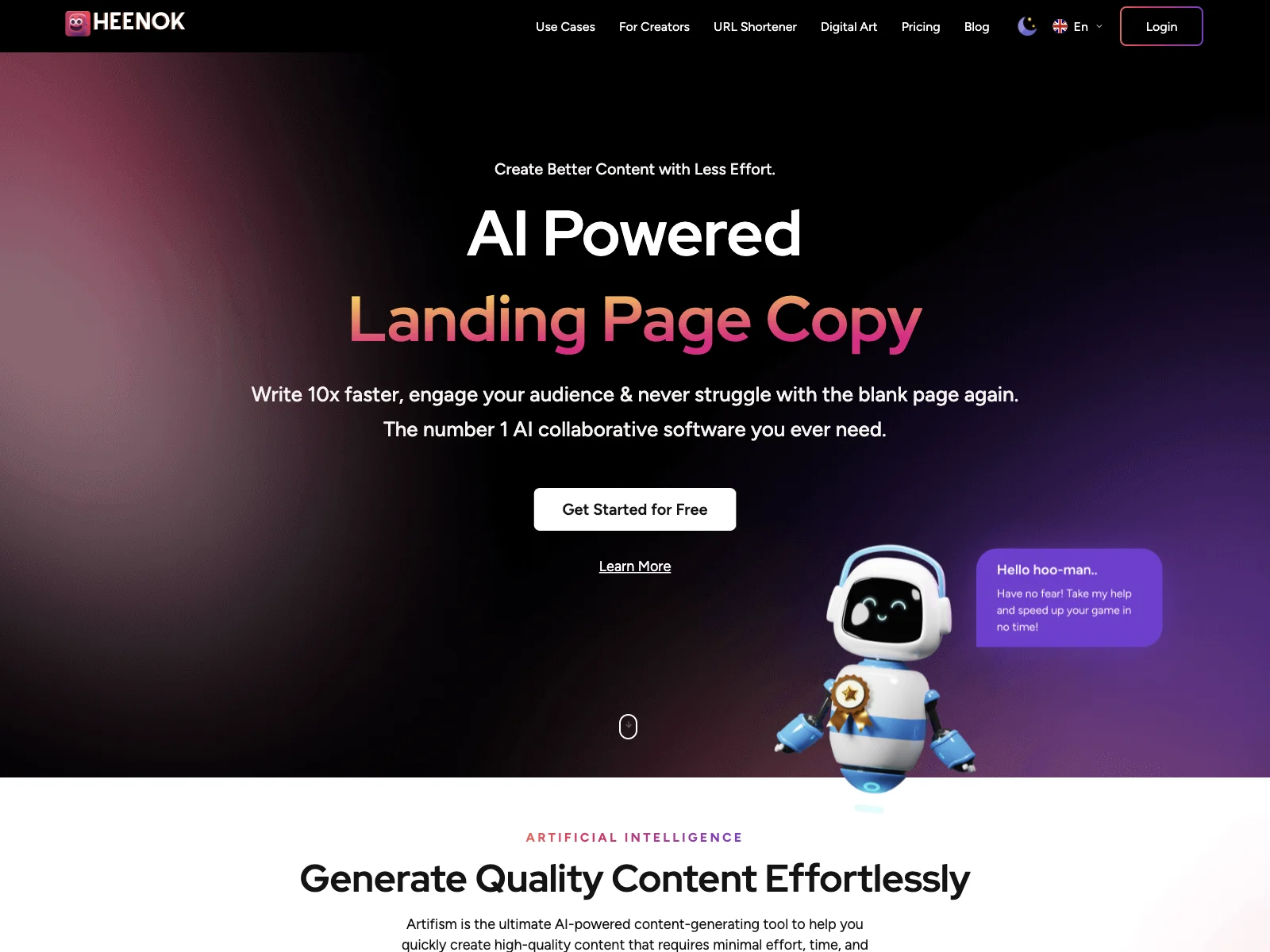 Heenok: Unleashing the Power of AI for Content Creation