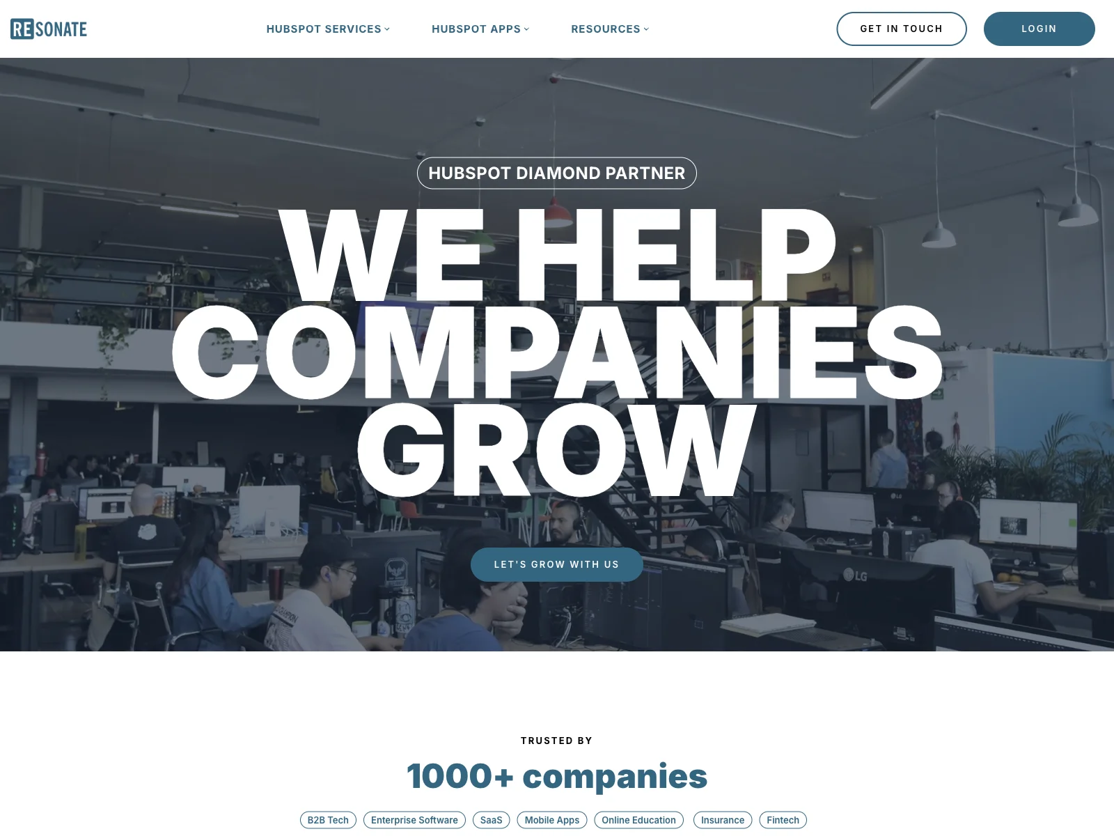 Hubspot Diamond Agency Partner - Drive Business Growth with Resonate