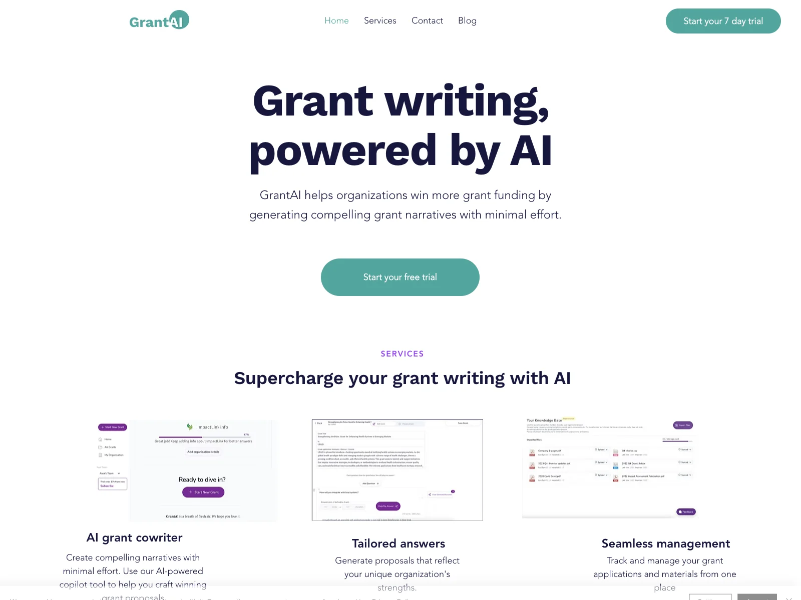 GrantAI: Simplify Grant Writing with AI