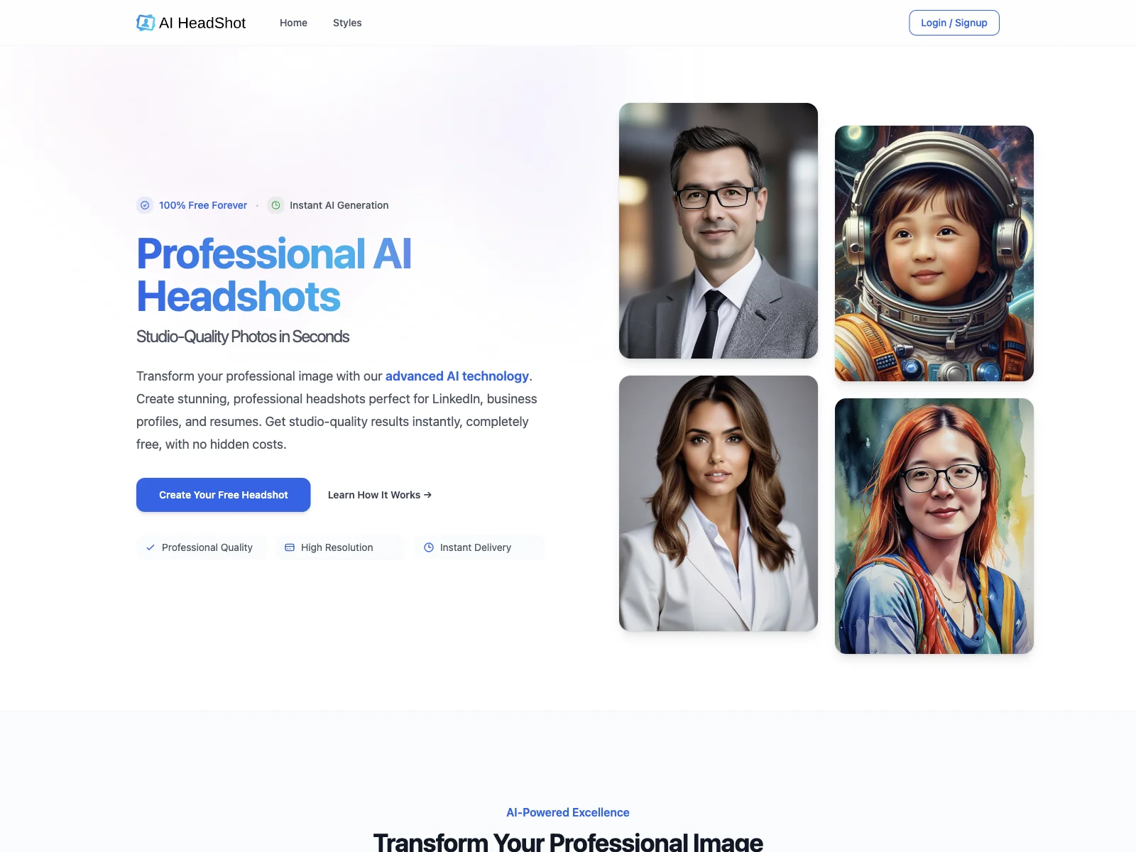 AI HeadShot: Generate Professional Headshots for Free