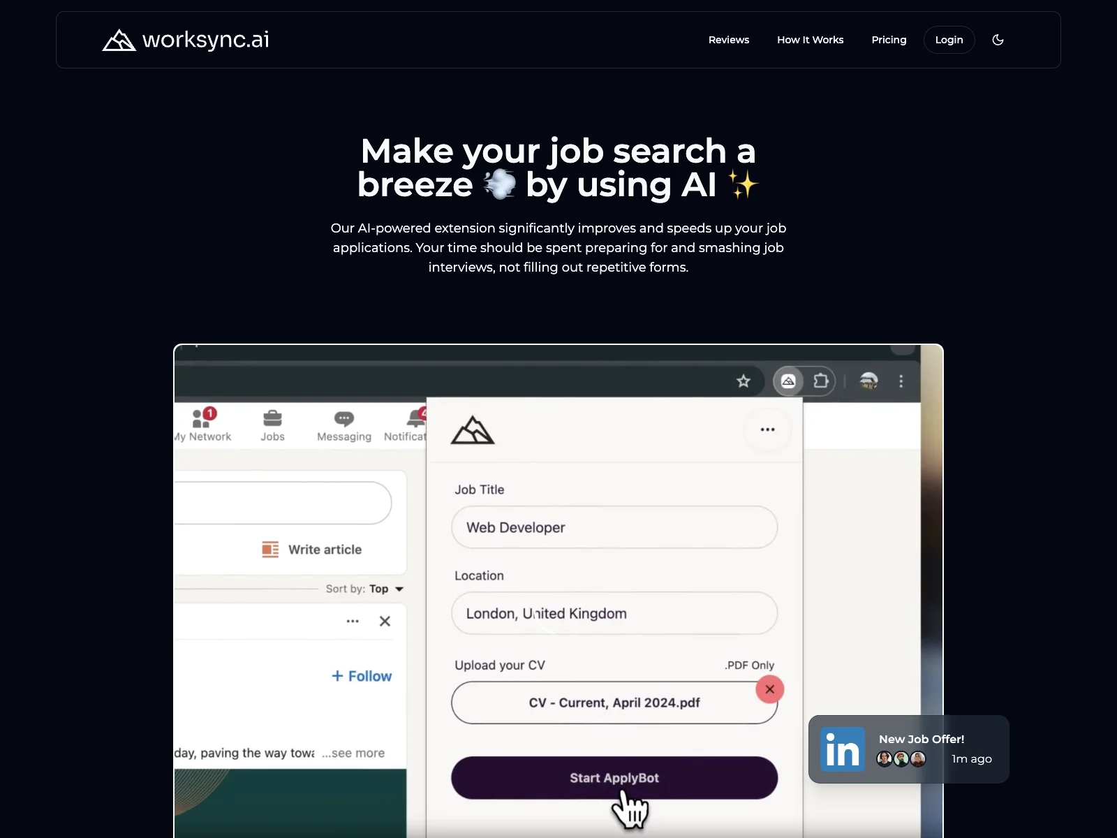 WorkSync.AI: Streamline Your Job Search with AI