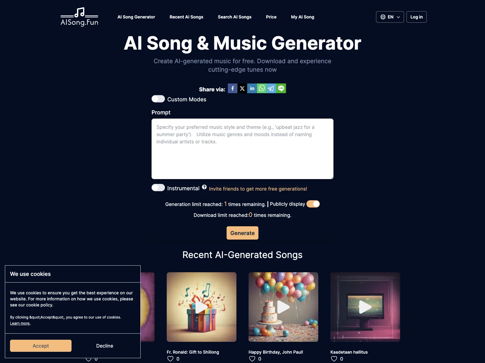 AISong.Fun: Unleash Your Musical Creativity with AI