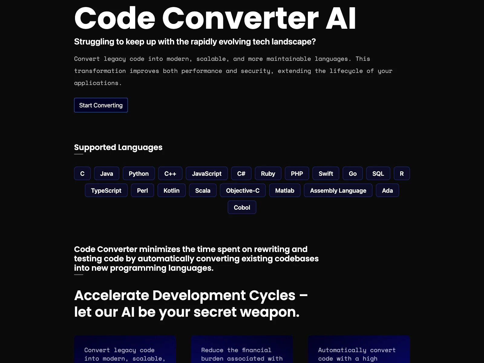 Code Converter AI: Transform Legacy Code for Success