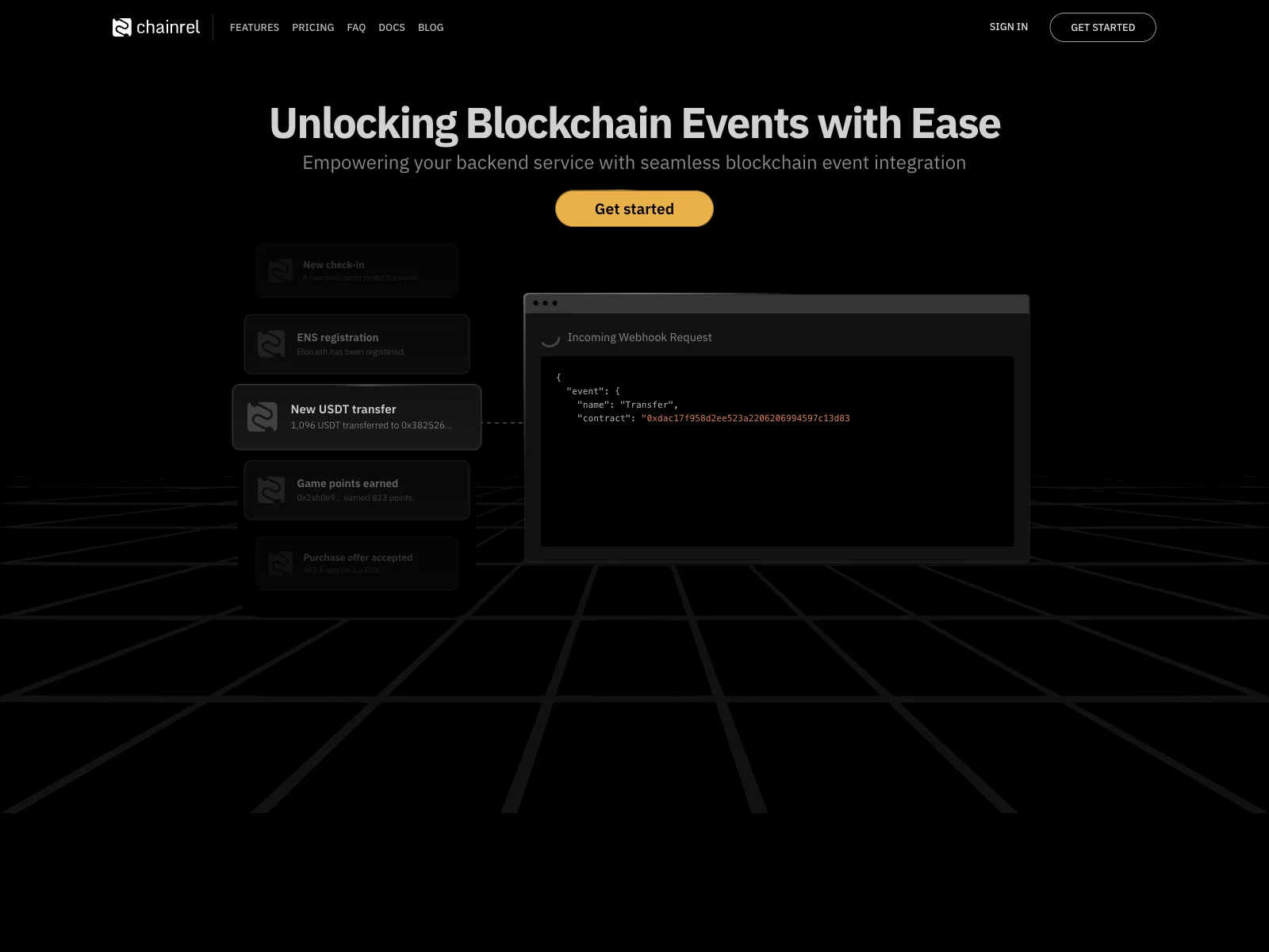 Chainrel: Unlocking Blockchain Events for Enhanced Backend Services