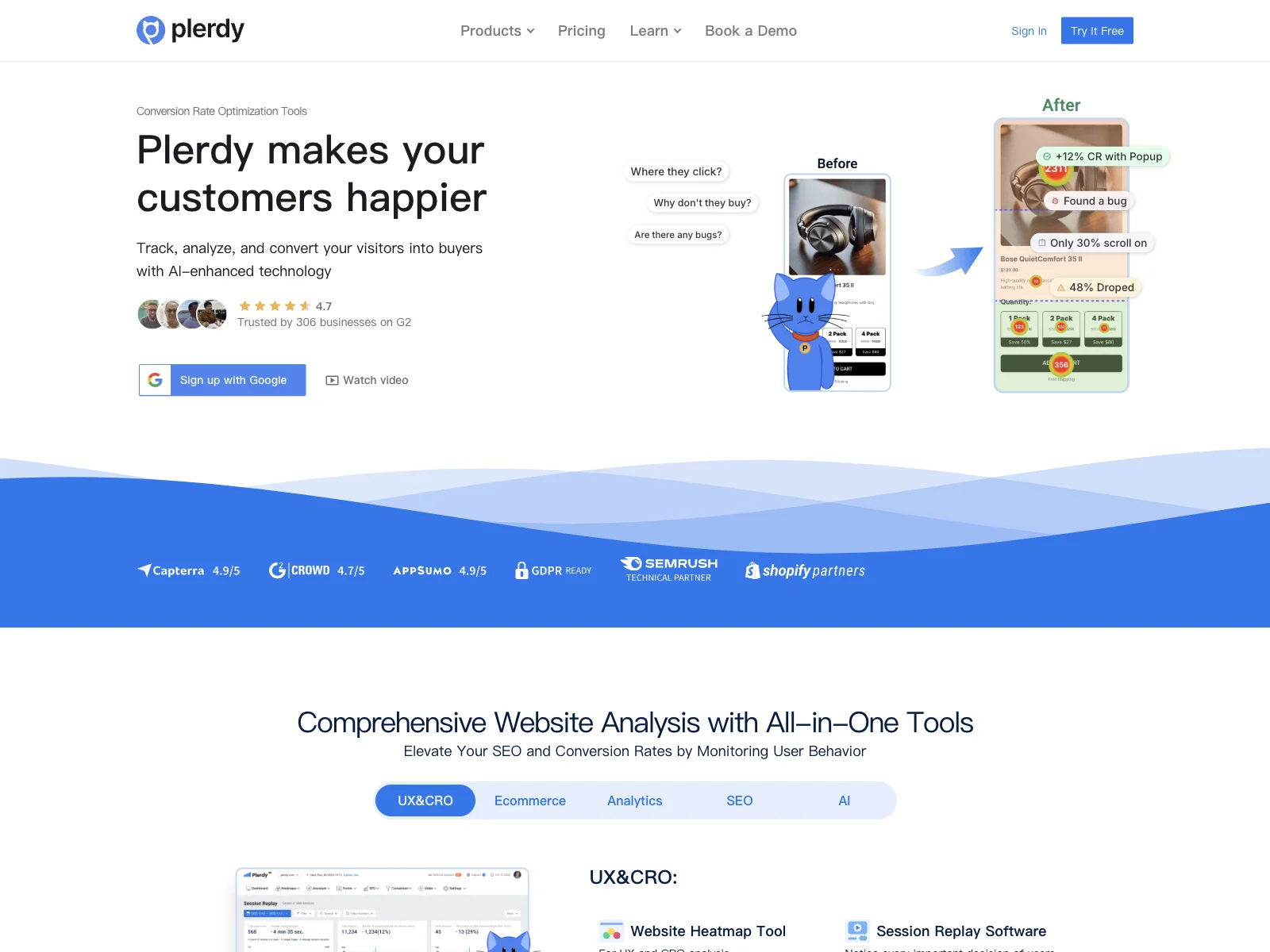 Plerdy: Optimize Conversion Rates with AI Technology