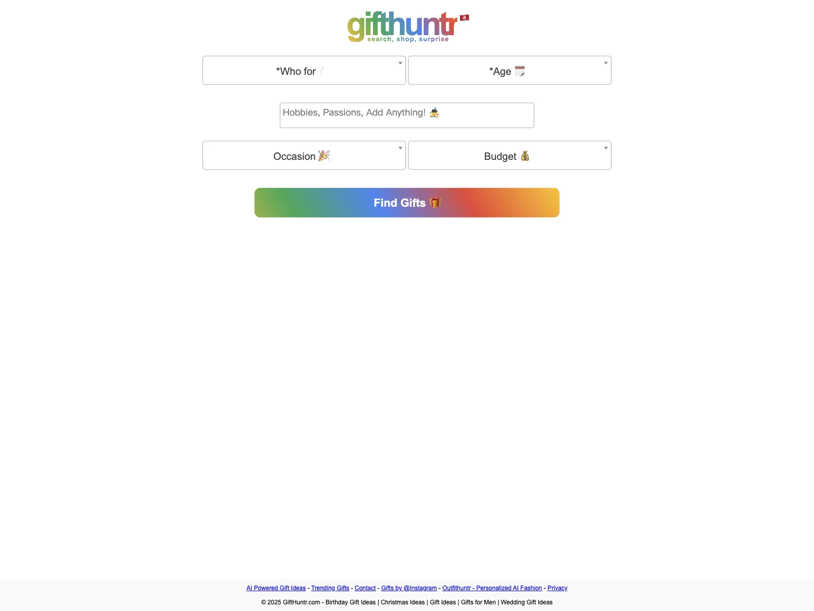 GiftHuntr - AI-Powered Gift Finder for All Occasions