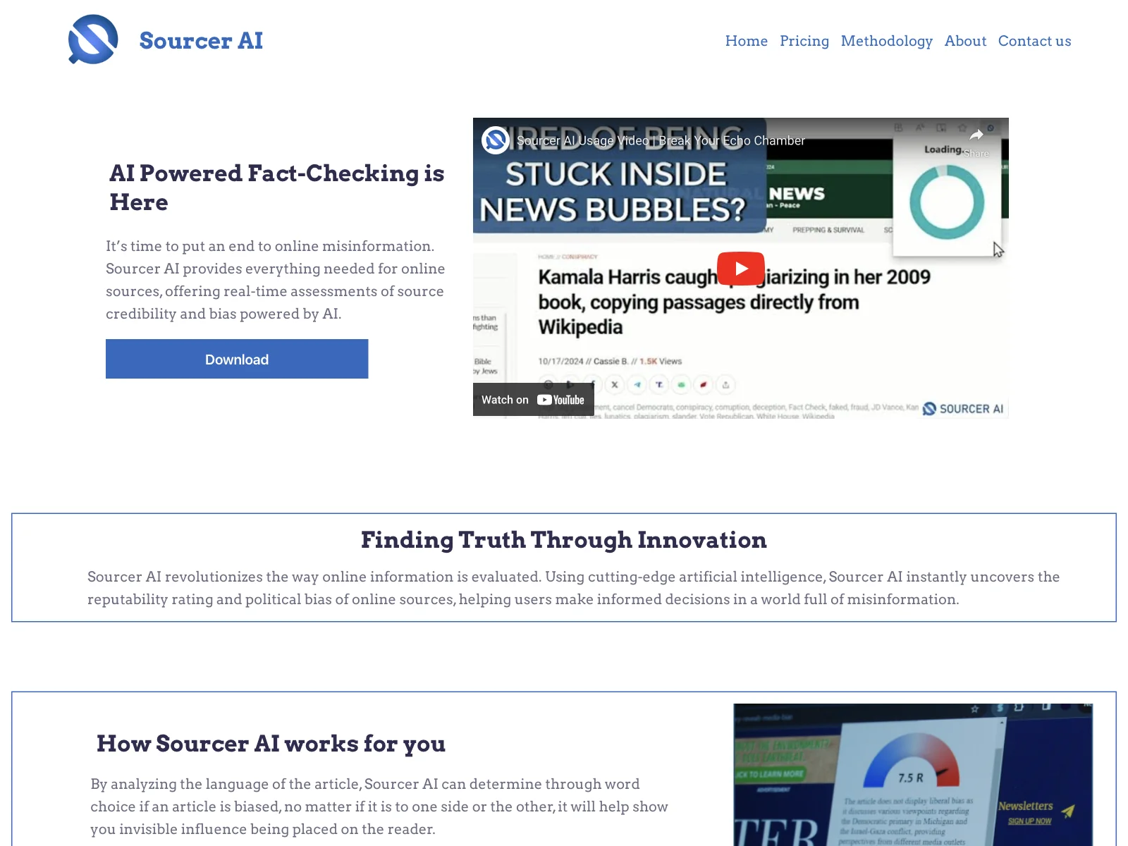 Sourcer AI: Revolutionizing Source Credibility Assessment