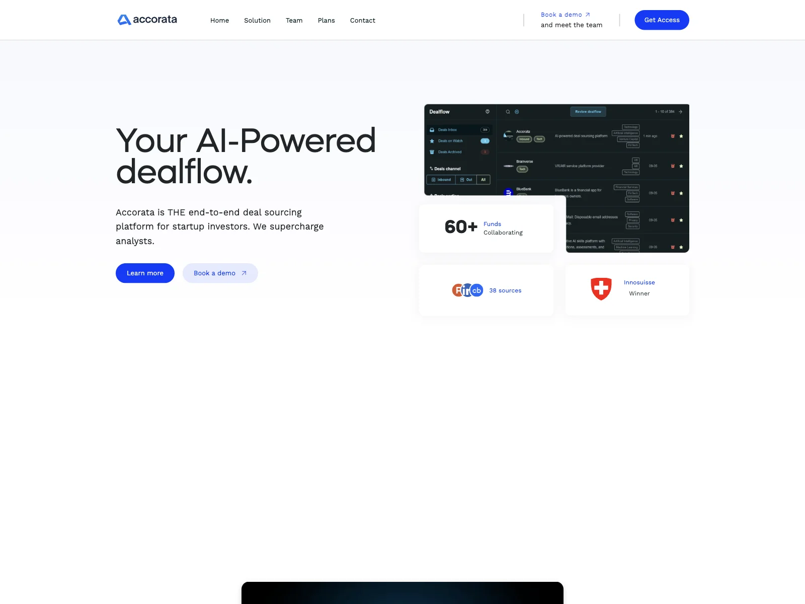 Accorata: Unleashing the Power of AI in Dealflow