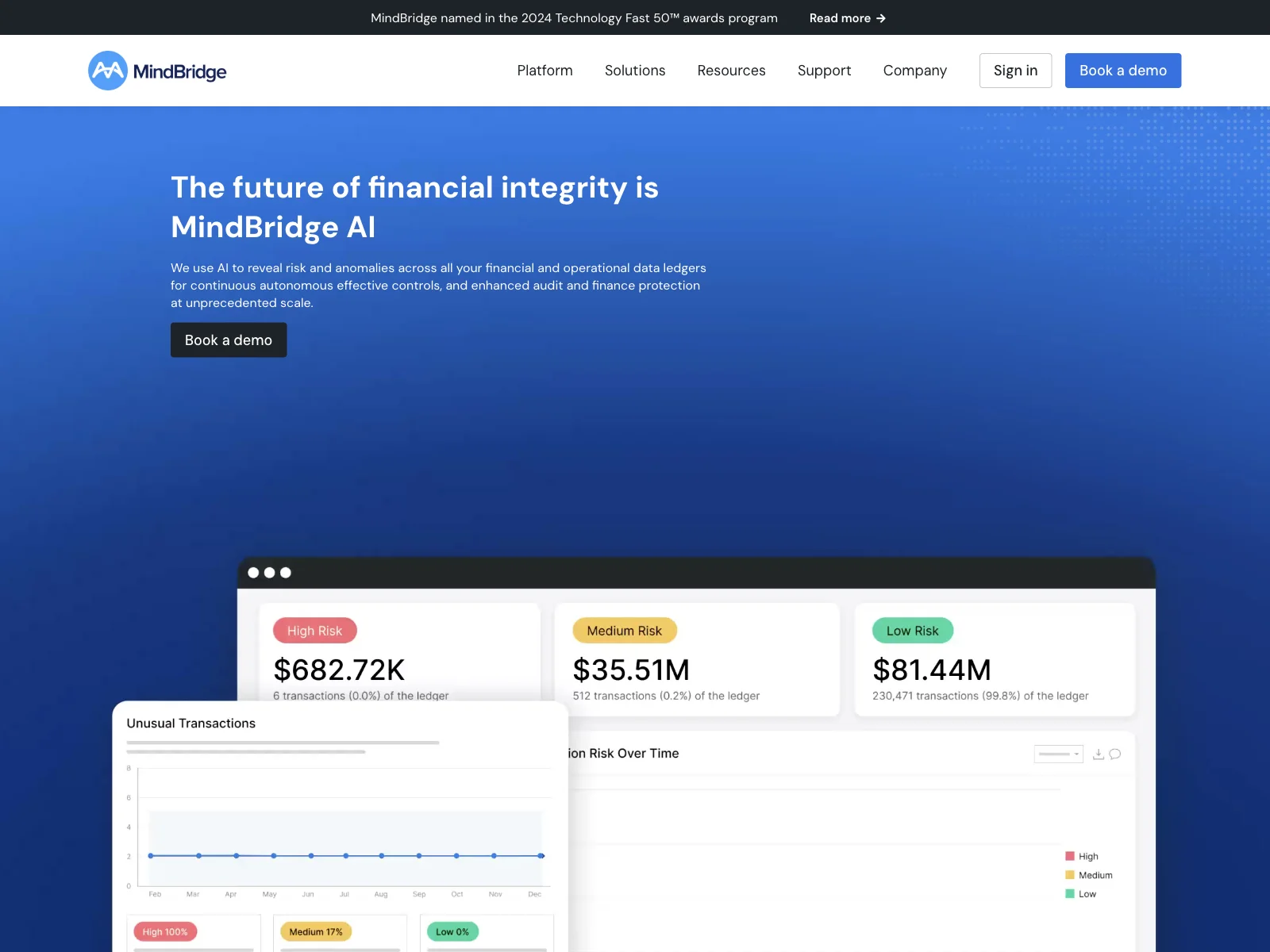 MindBridge: Unveiling Financial Risks with AI