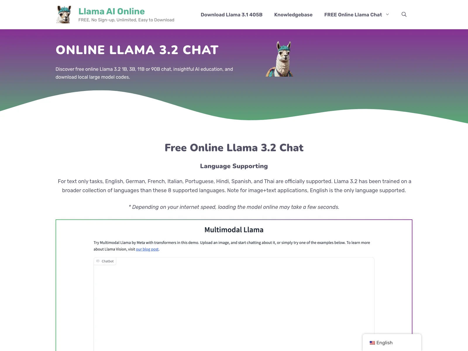 Llama 3.2 Online Chat | Best, Free with 1B, 3B, 11B or 90B