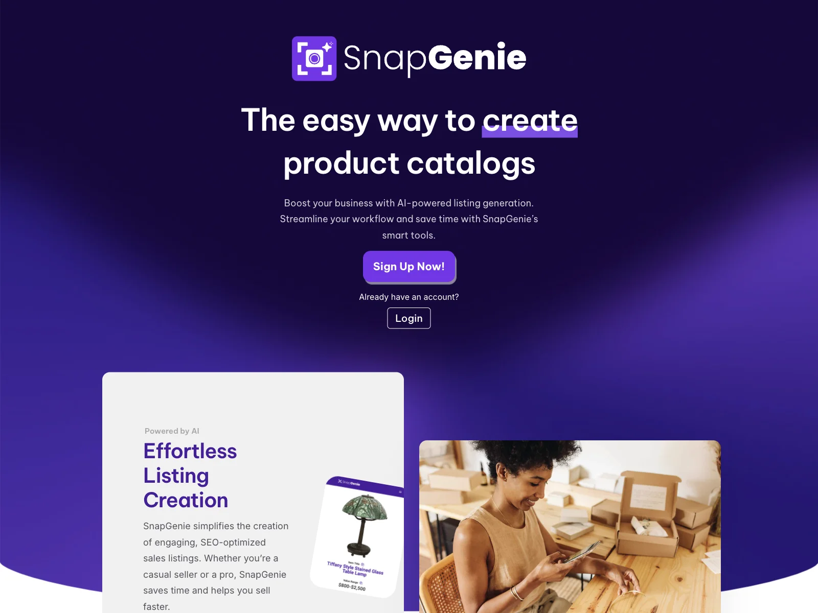 Generate Sales Listings Easily with SnapGenie