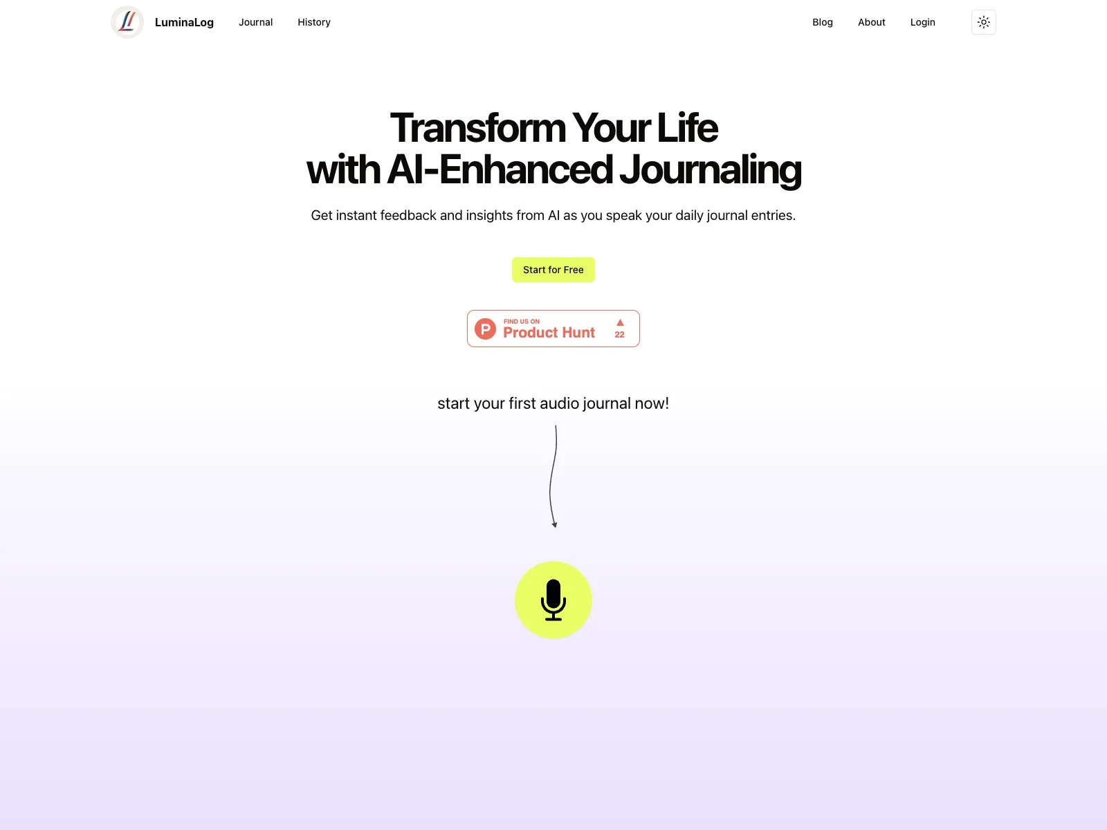 LuminaLog: Transform Your Journaling with AI Insights