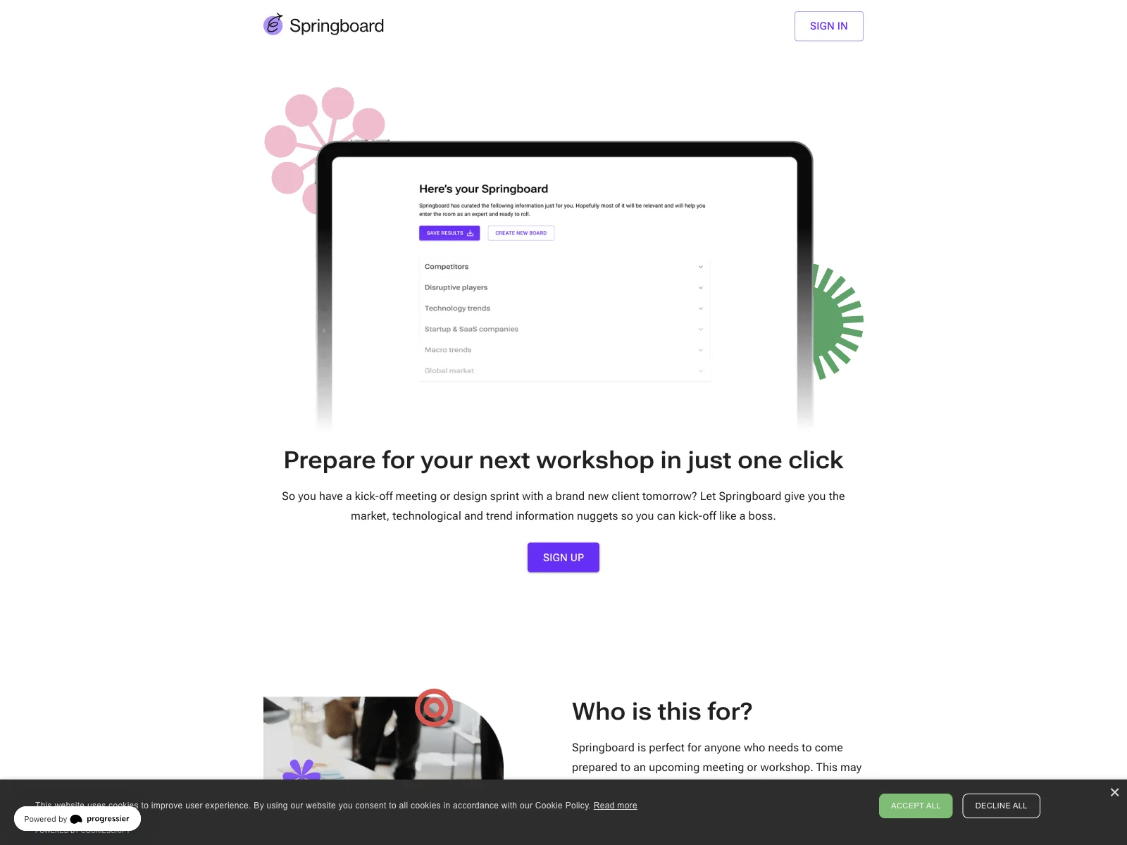 Springboard: Empowering Meeting Prep with One Click