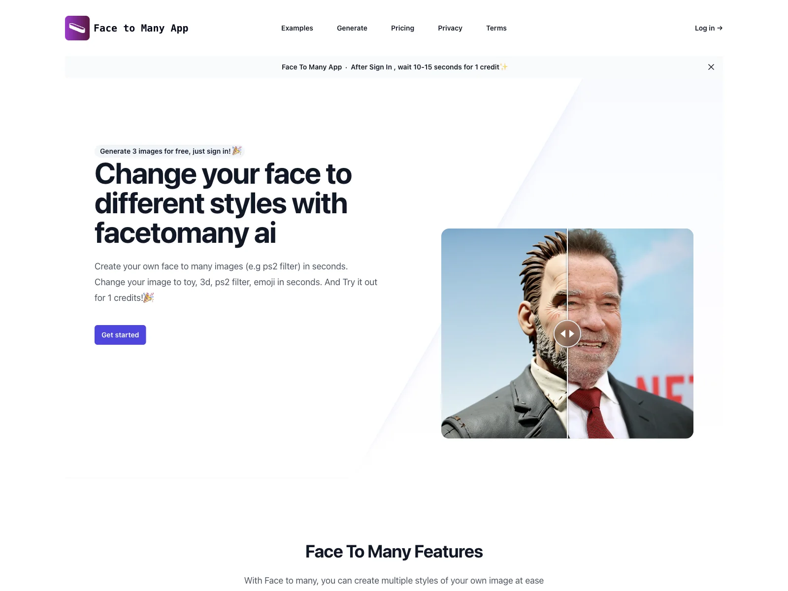 Face To Many: Generate Multiple Styles for Your Images