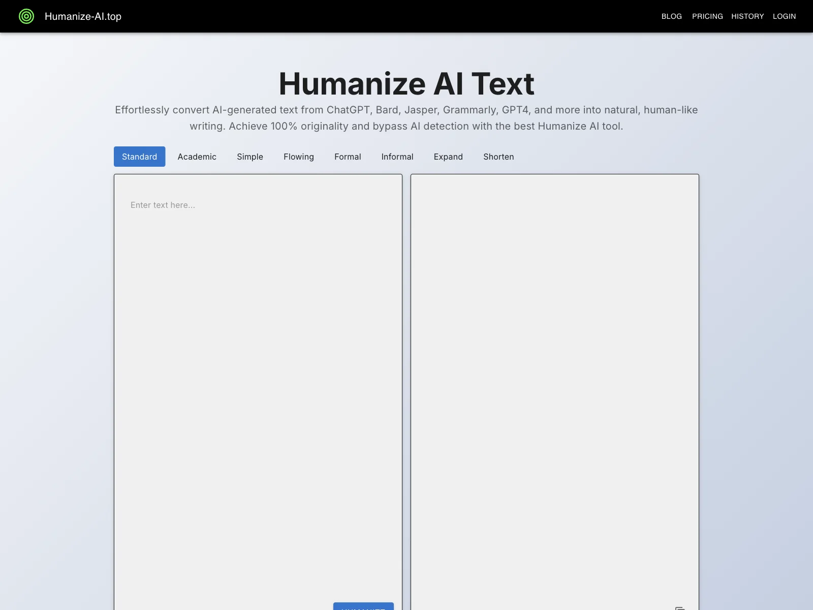 Humanize-AI.top: Transform AI Text into Natural Writing