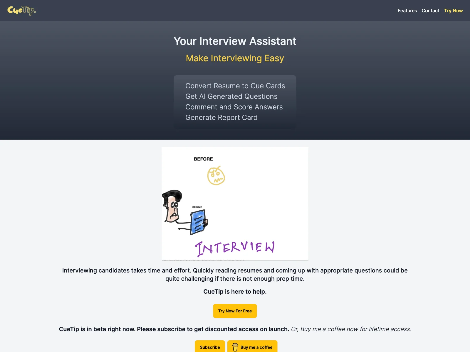 CueTip: Simplify Your Interviewing with AI