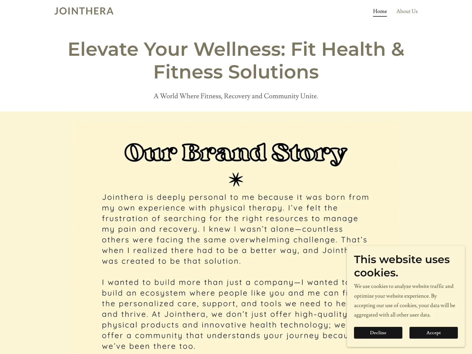 Jointhera: Premium Fitness Products & Supportive Community