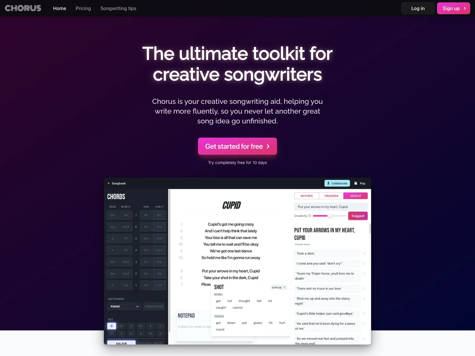 Chorus: Unleash Your Songwriting Creativity