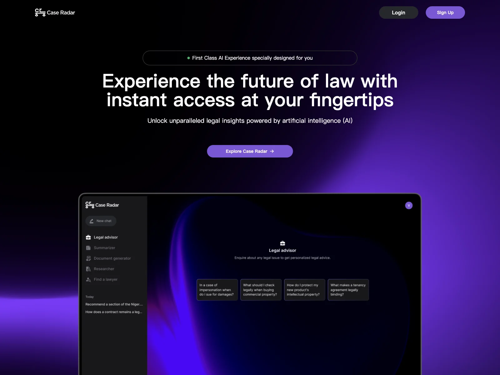 Case Radar: Unleashing AI-Powered Legal Insights