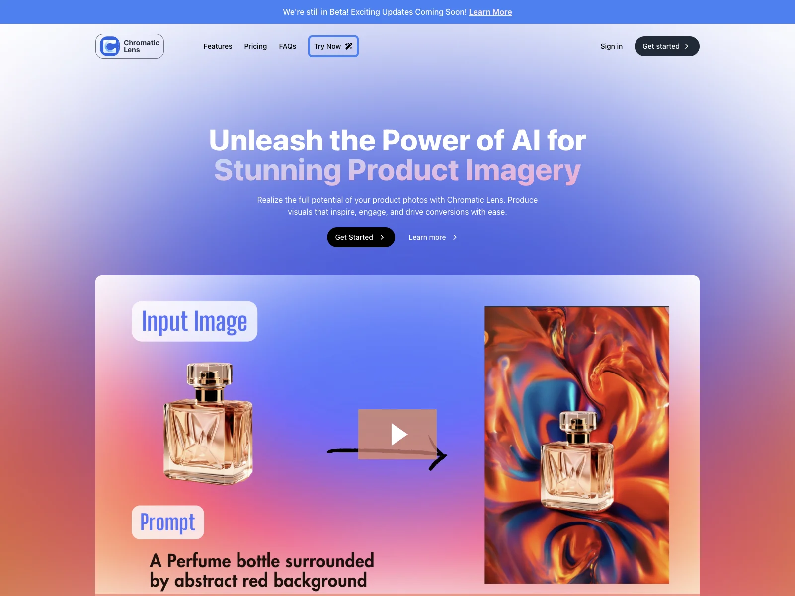 Chromatic Lens: Unleash Stunning Product Imagery with AI