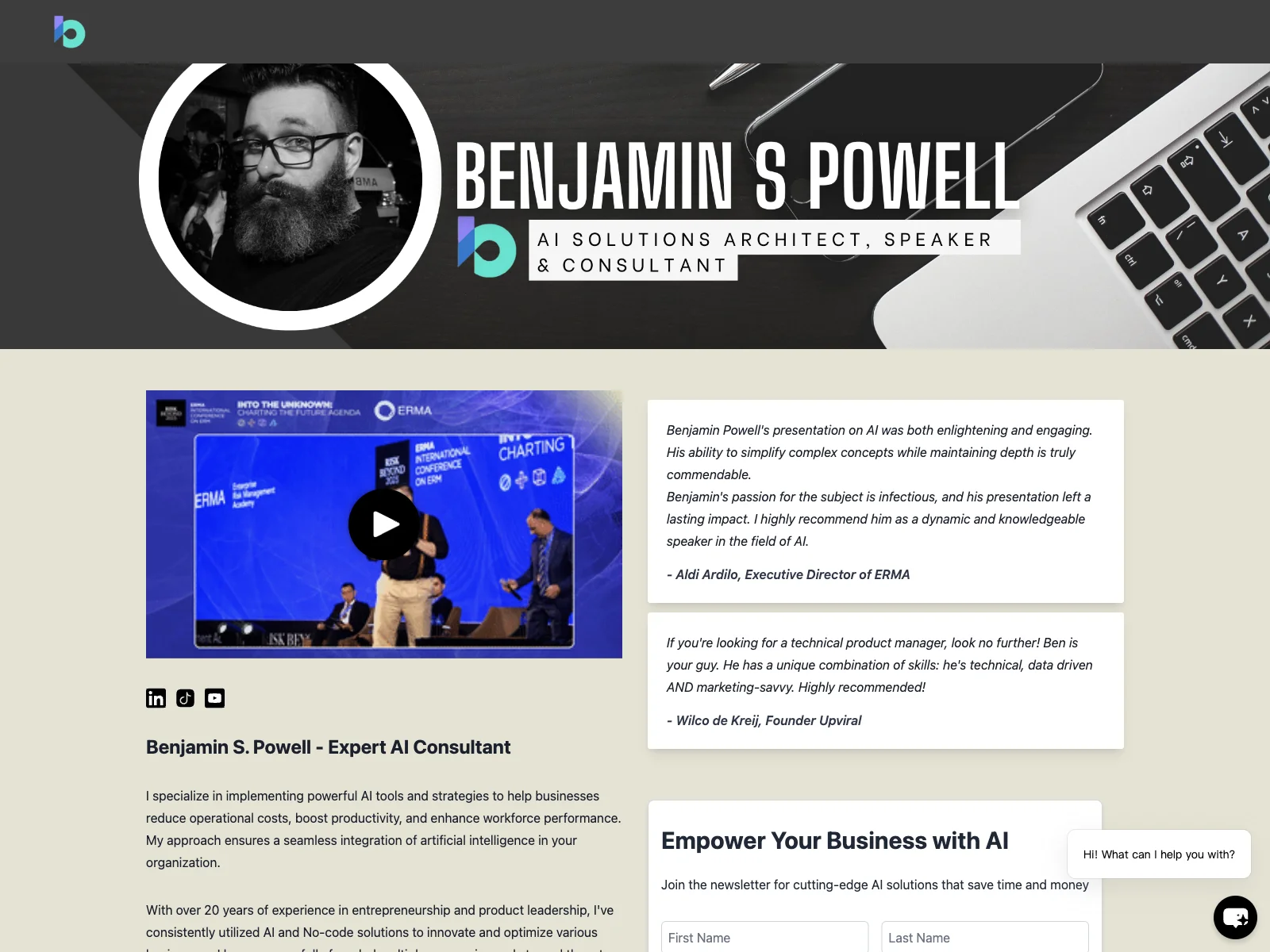 Benjamin S Powell: Empowering Businesses with AI Expertise