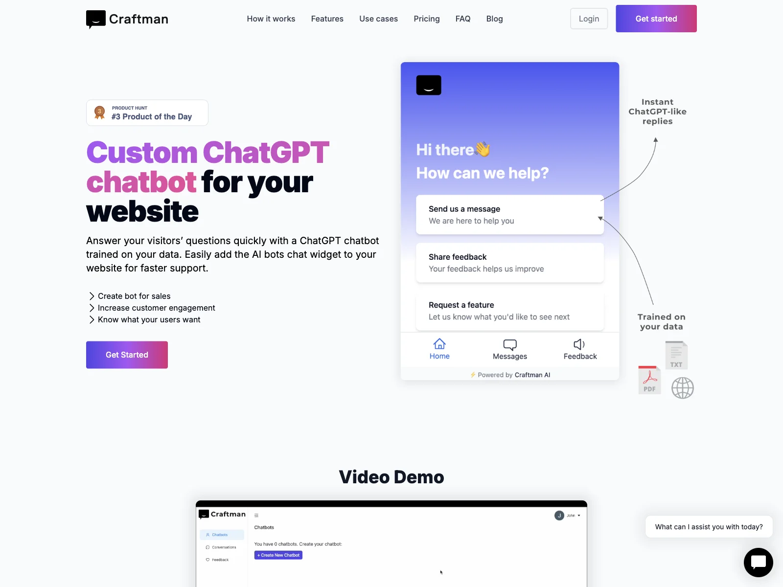 Craftman: Boost Customer Engagement with AI Chatbot