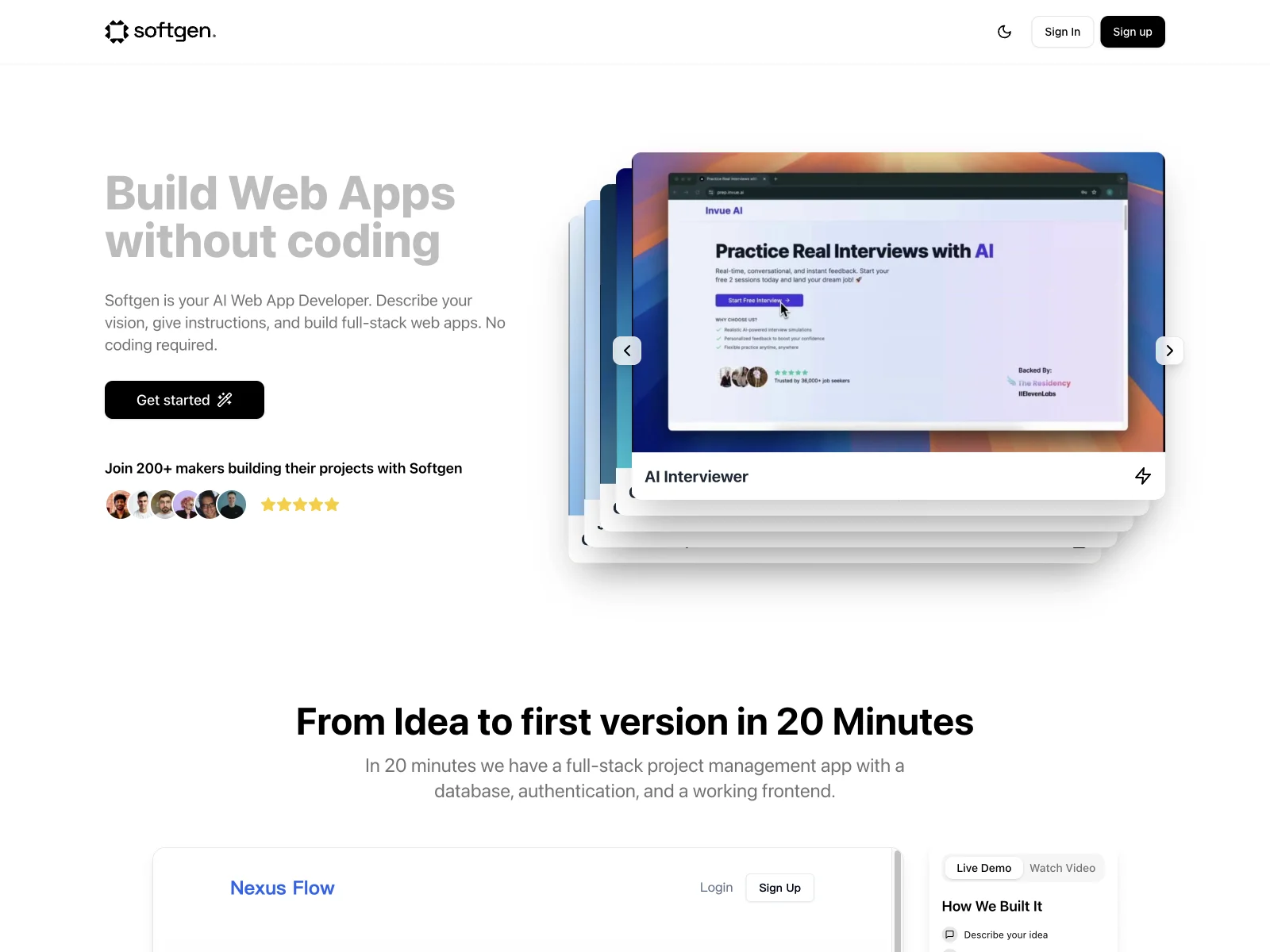 Softgen - Build Web Apps with AI, No Coding Required