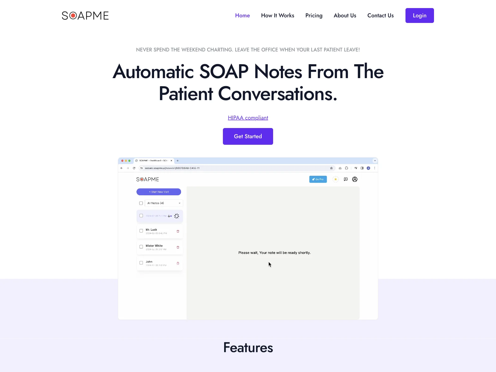 SOAPME.AI: Streamlining SOAP Note Generation for Clinicians