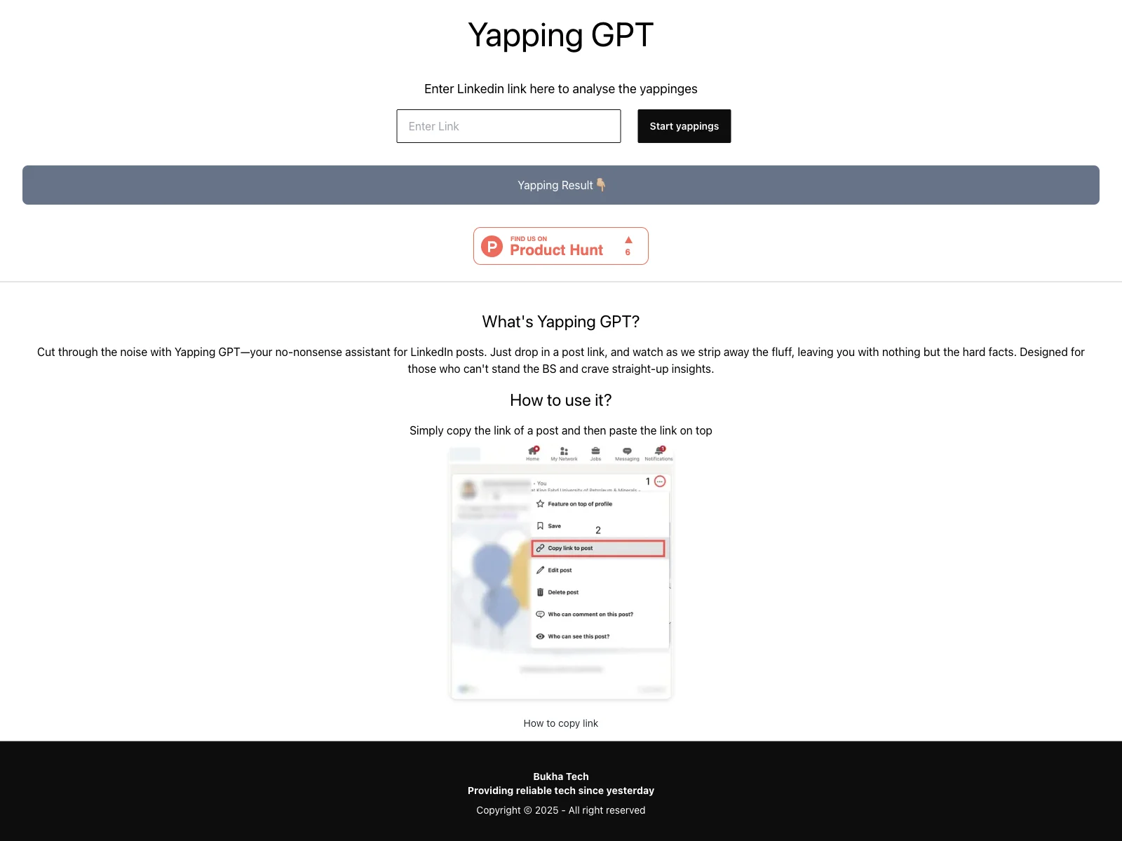 YappingGPT: Unlock Insights for LinkedIn Success