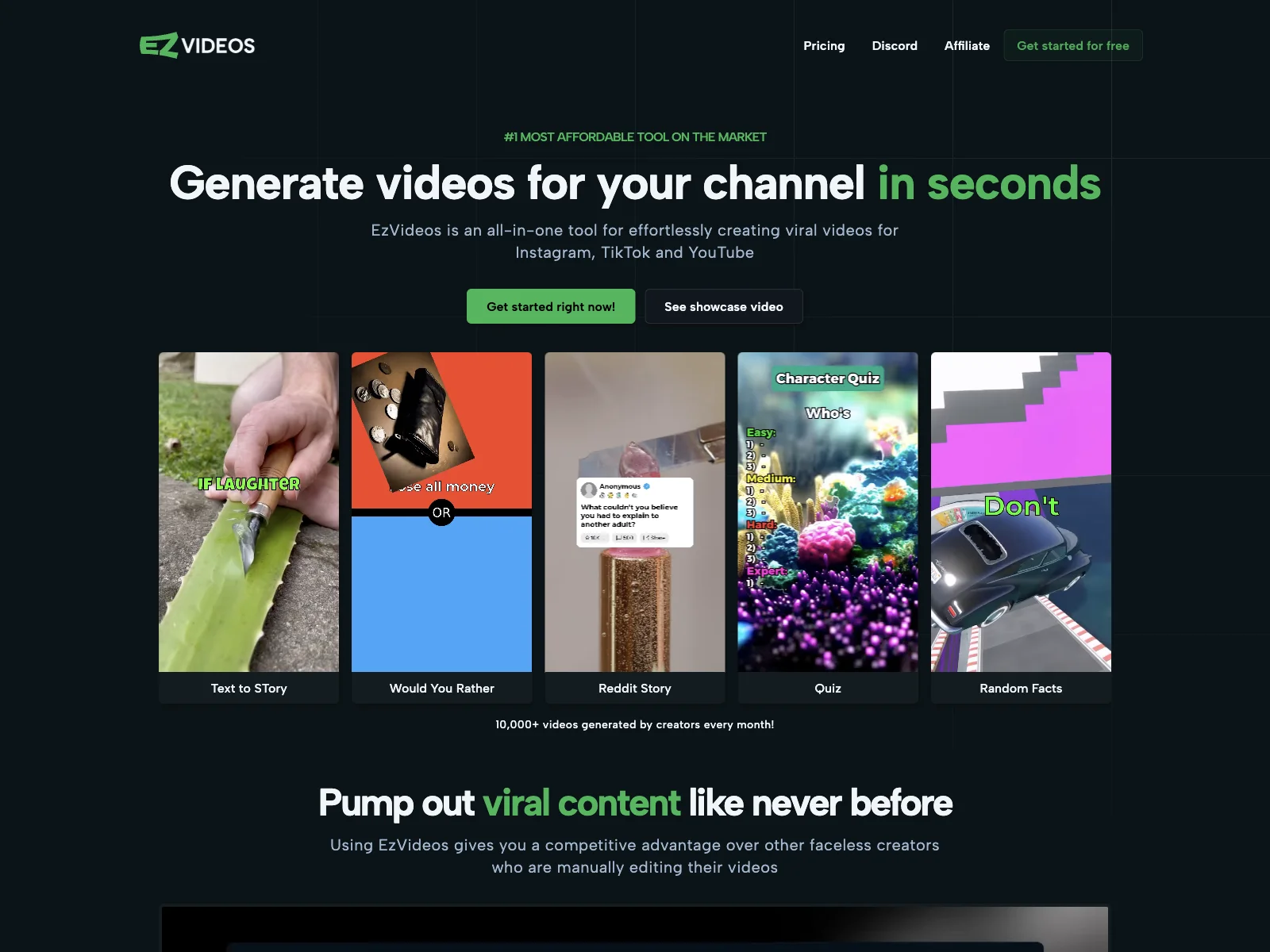 EzVideos: Generate Viral Videos with Ease