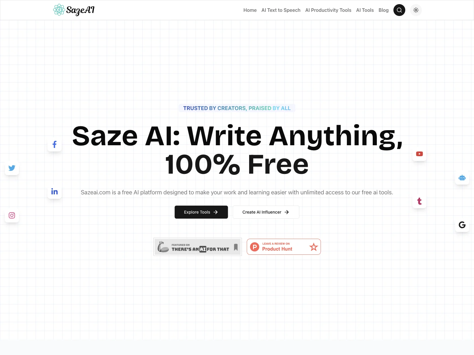 Saze AI: Unleashing the Power of Free AI Tools for All