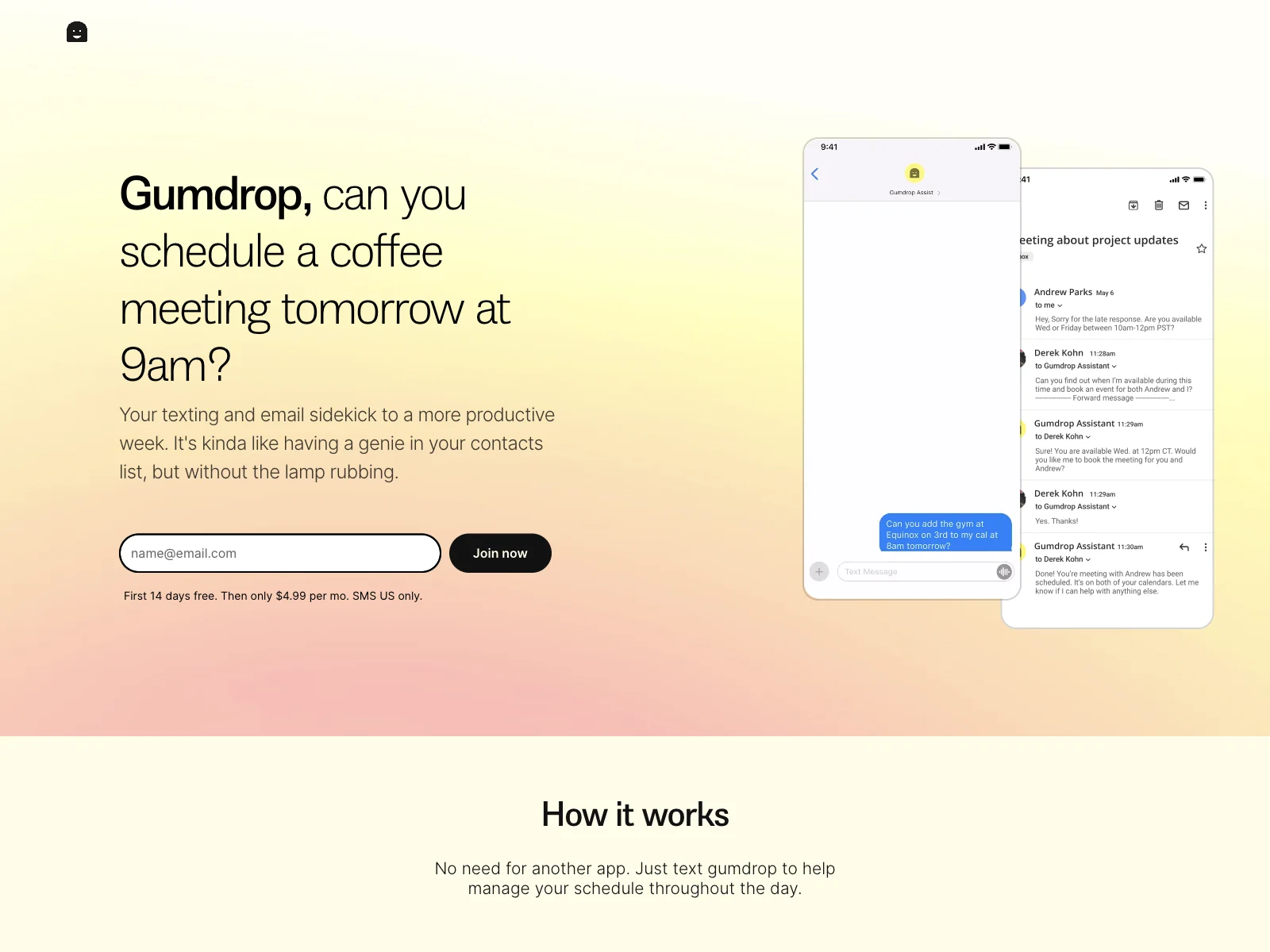 Gumdrop - Simplify Your Schedule with AI