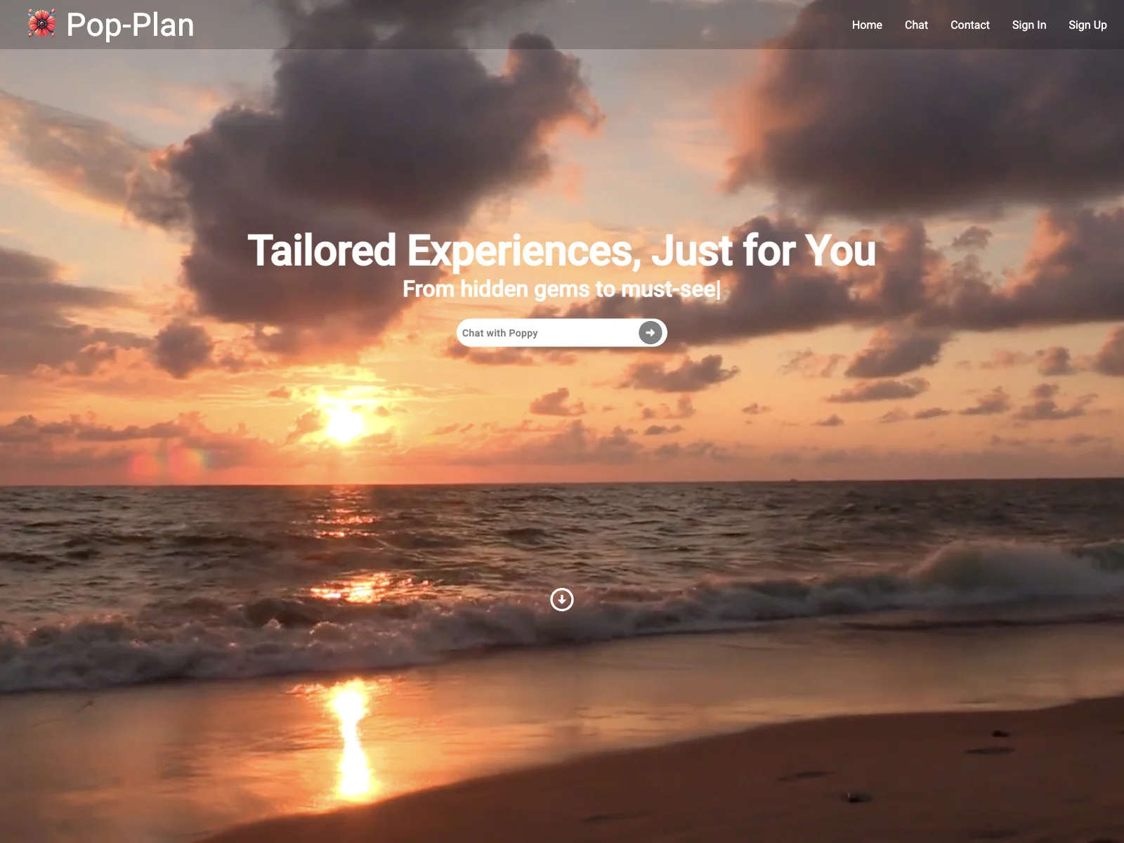 Pop-Plan: Tailored Travel Itineraries with AI