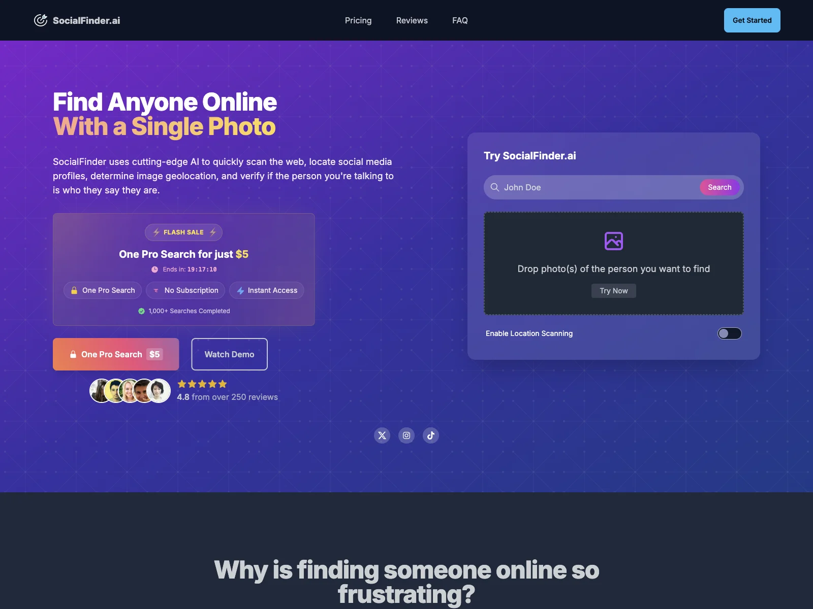 SocialFinder.ai: Find Anyone Online Quickly with AI