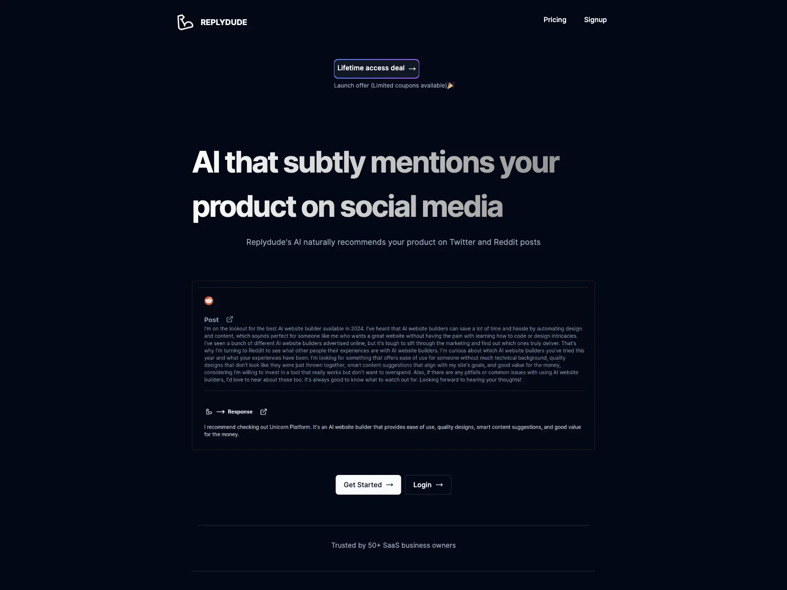 Replydude: Boost Your Product's Social Media Presence with AI